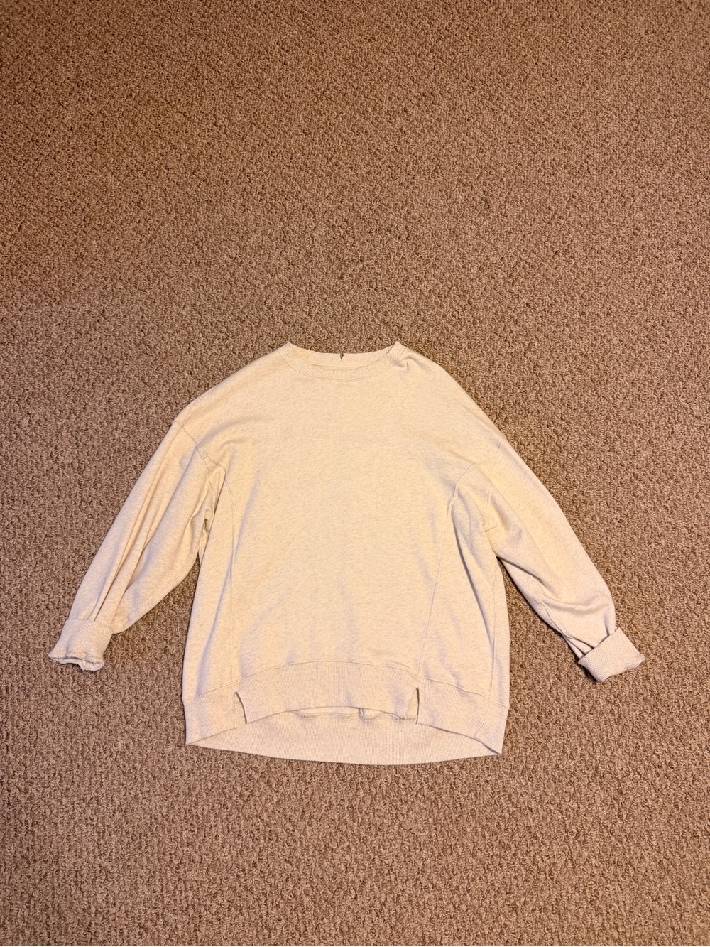 Aerie Crewneck Sweatshirt in Light Cream